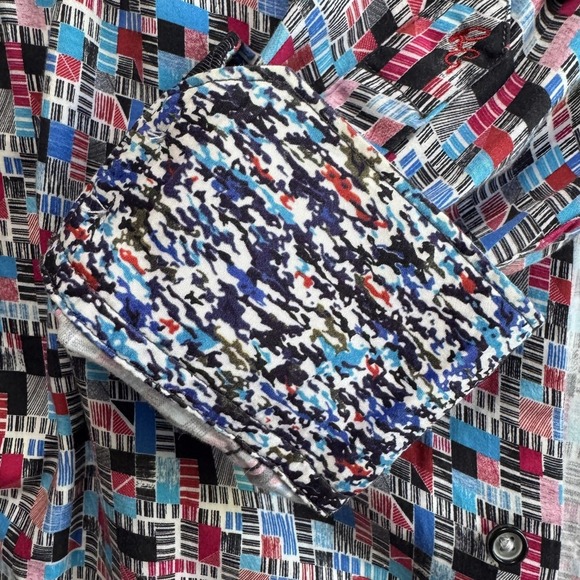 Robert Graham Shirt Mens XL Abstract Print Long Sleeve Button Up Classic Casual - Picture 3 of 9